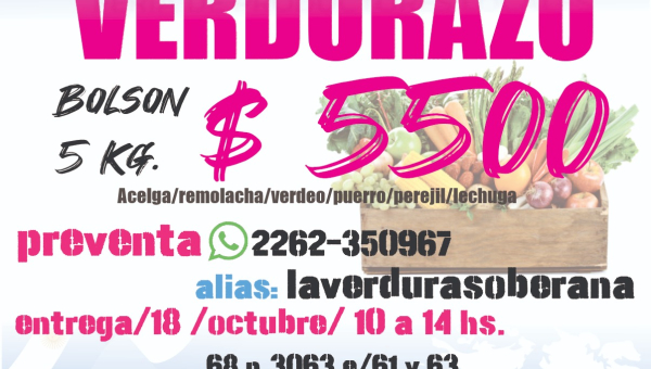 Nuevo Verdurazo Soberano en Necochea – Preventa abierta