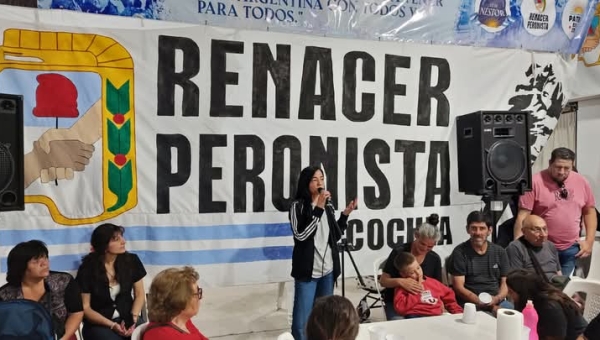 RENACER PERONISTA DESPIDIÓ EL AÑO CON MENSAJE DE ANDREA CÁCERES