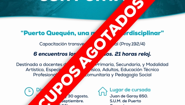 Se completaron los cupos del curso con puntaje que abrió Puerto Quequén