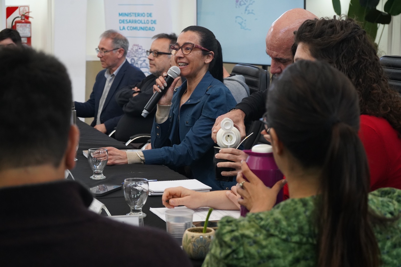 Andrea Cáceres participó de los avances del programa Entramados