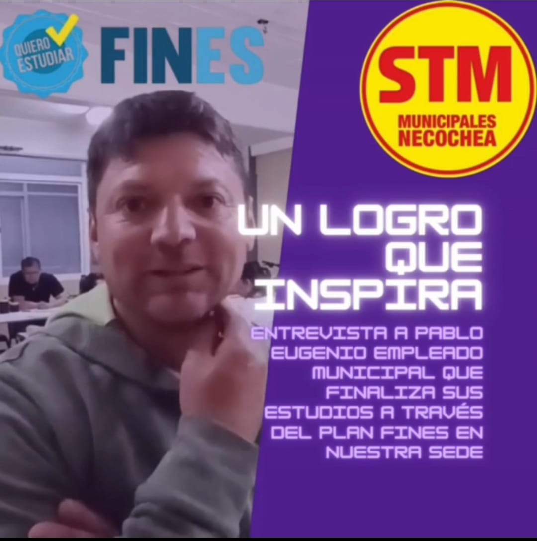 Un logro que inspira: trabajador municipal finaliza sus estudios secundarios a través del Plan Fines en la sede sindical