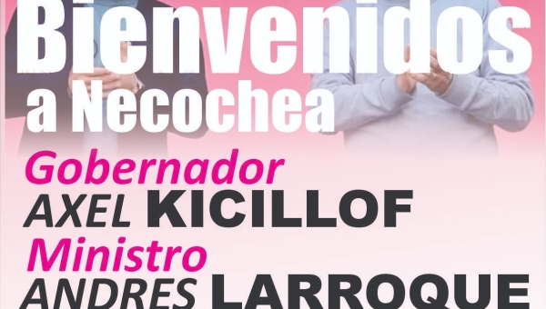 Visita Necochea Axel Kicillof