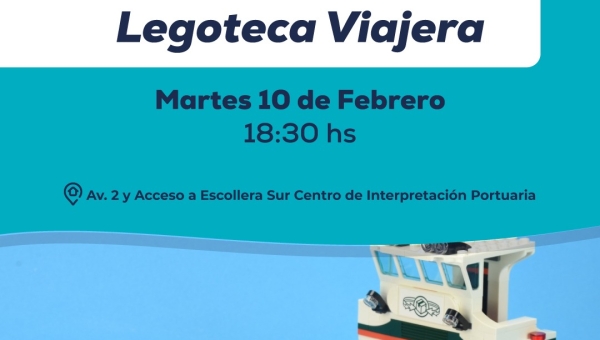 Legoteca Viajera Juego, creación y construcción colectiva en Puerto Quequén