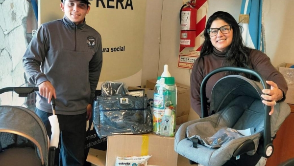 UATRE amplía beneficios para afiliados con la entrega de kits maternales